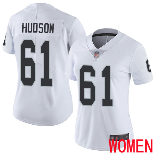 Oakland Raiders Limited White Women Rodney Hudson Road Jersey NFL Football 61 Vapor Untouchable Jersey